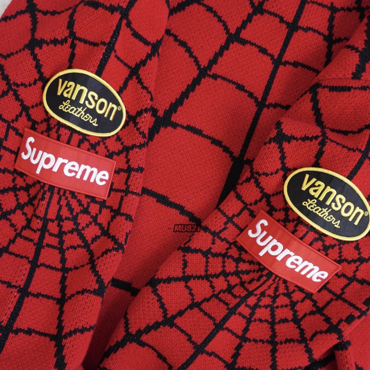Supreme Vanson Spider Web Crewneck Sweater