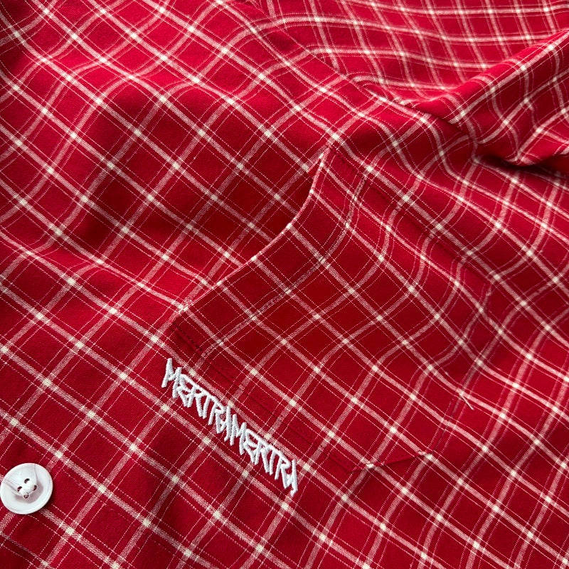 Mertra Plaid Shirt - Red
