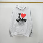 Sp5der Souvenir Hoodie Heather Grey