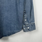Supreme Gothic Logo Denim Button-Up Shirt