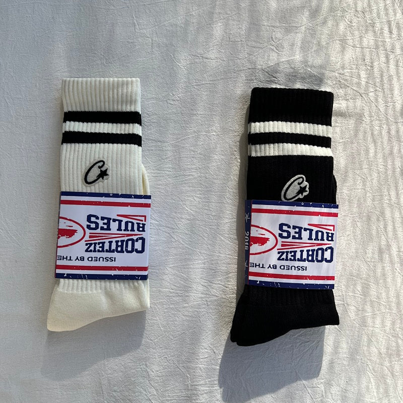 Premium Socks - White/Black