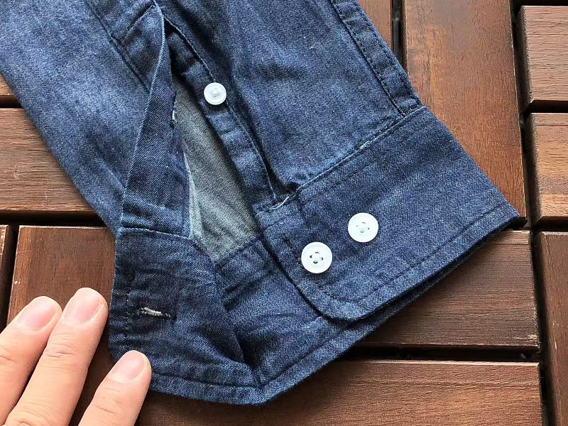 Lacoste Denim Long-Sleeve Button-Up Shirt