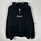 Supreme Paint Splatter Zip Hoodie