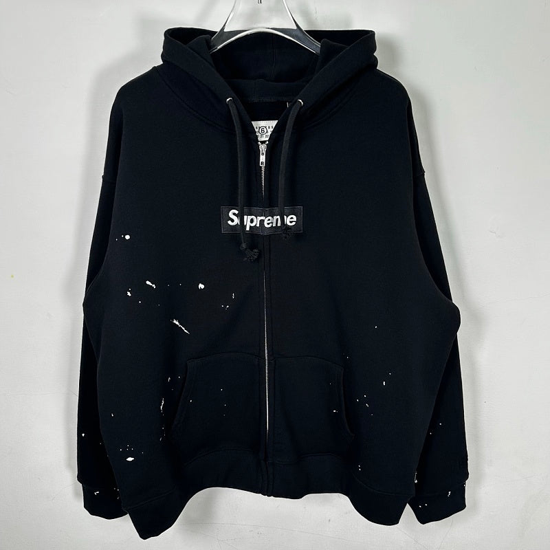 Supreme Paint Splatter Zip Hoodie
