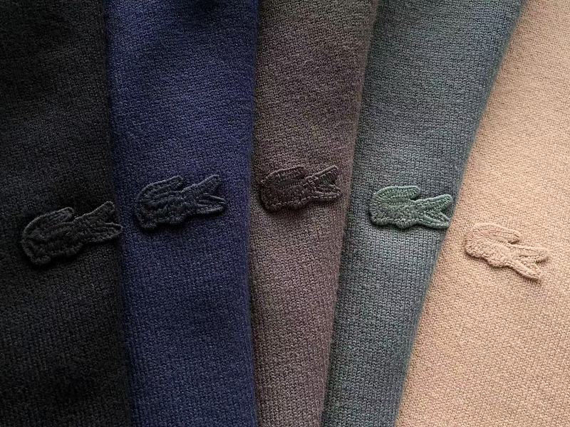 Lacoste Five-Color Quarter-Zip Sweater