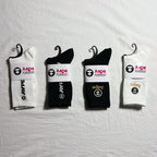 AAPE Crew Socks - White/Black