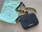 Off-White Crossbody Bag with Dust Bag - Black