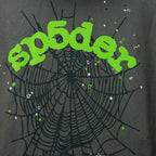 Sp5der Wait Web Hoodie Slate Grey