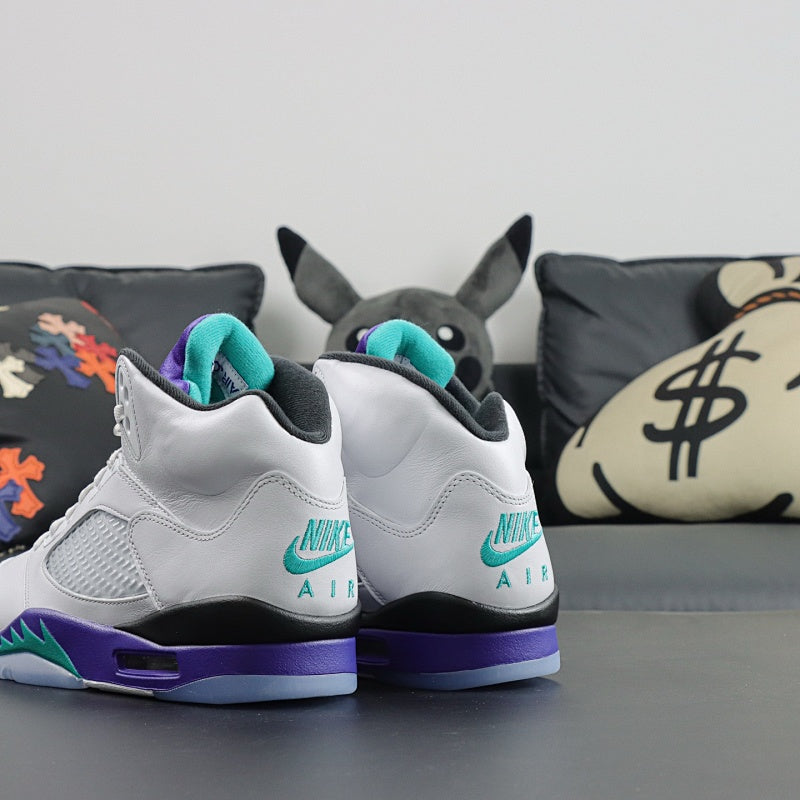 Air Jordan 5 Retro White Purple
