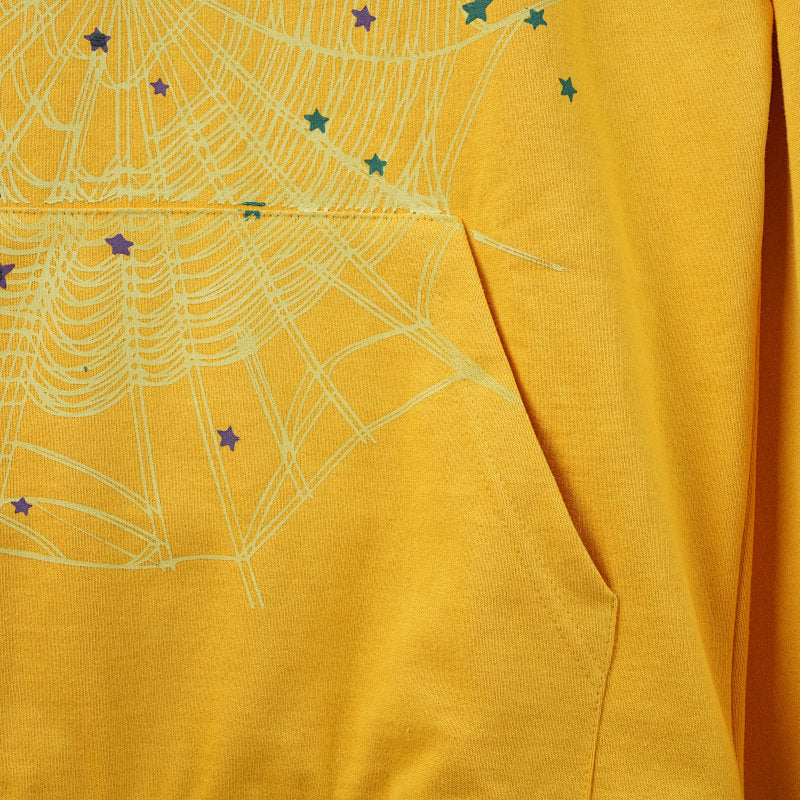 Sp5Der Logo Hoodie Yellow
