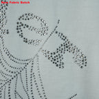 Sp5Der Rhinestone Logo Hoodie White