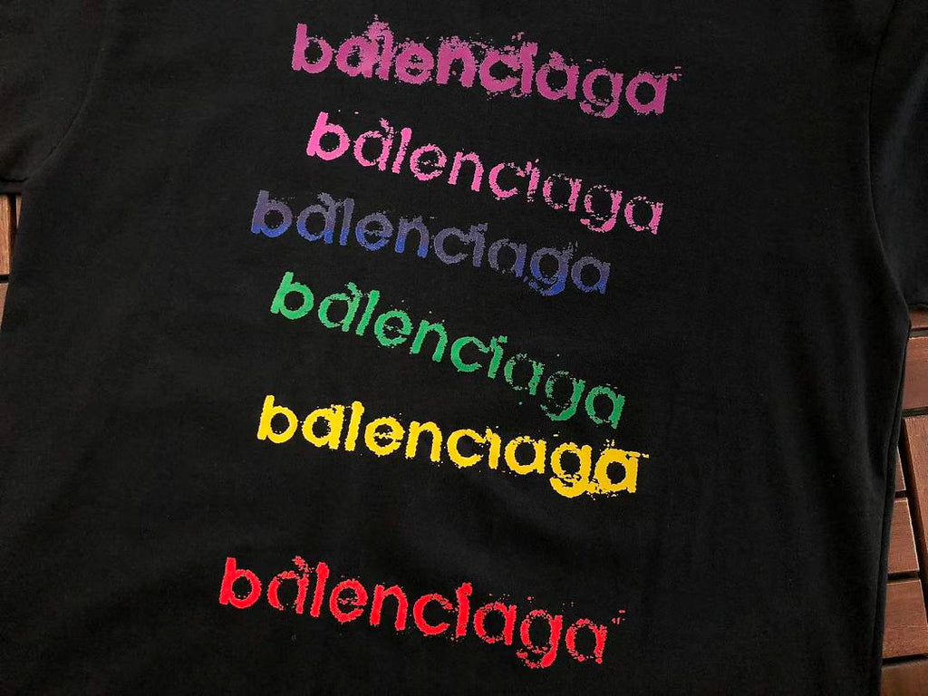 Multicolor Logo Balenciaga T-Shirt