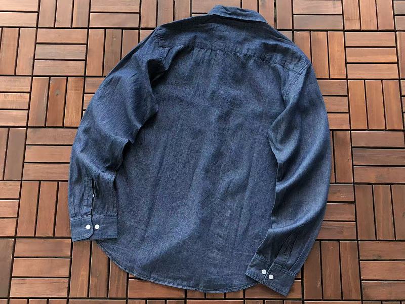 Lacoste Denim Long-Sleeve Button-Up Shirt