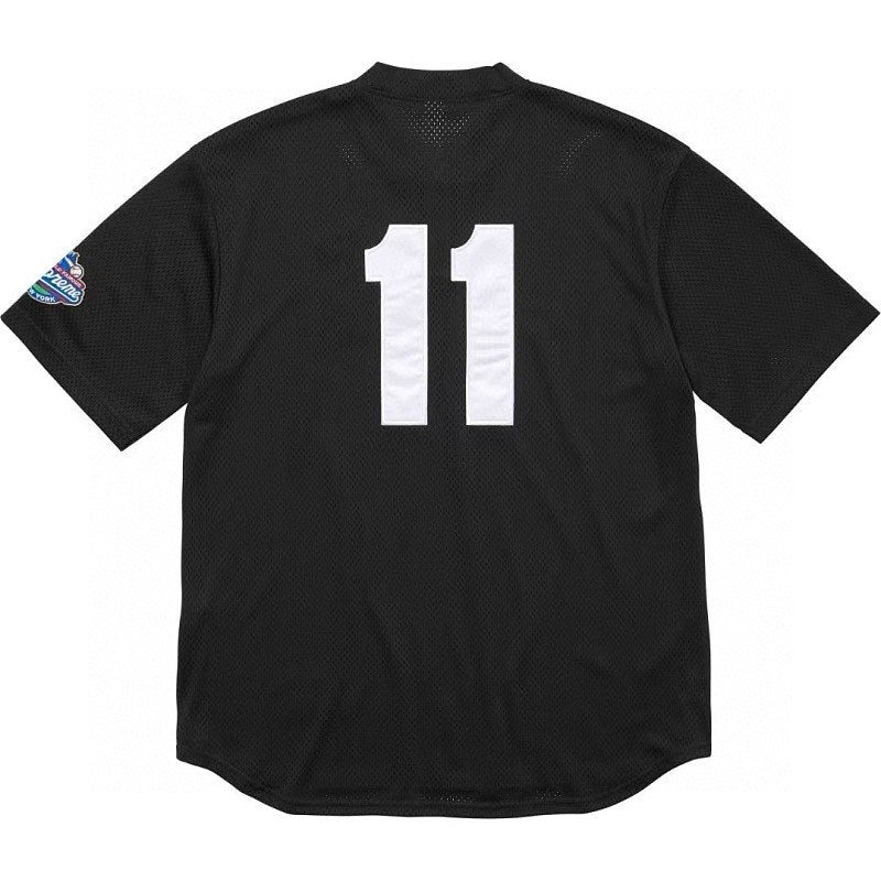 Supreme S Logo Mesh Baseball Jersey