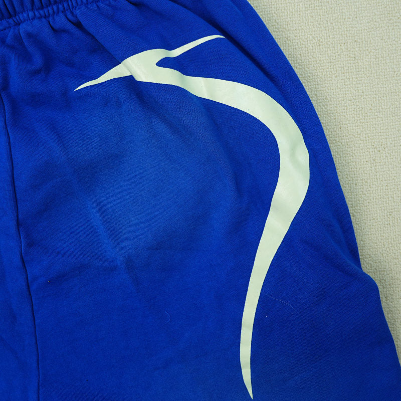 Hellstar Warm Up Shorts Blue