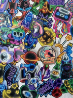 Neon Glow Aesthetic Sticker Pack Collection