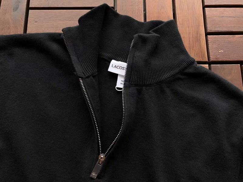 Lacoste Five-Color Quarter-Zip Sweater