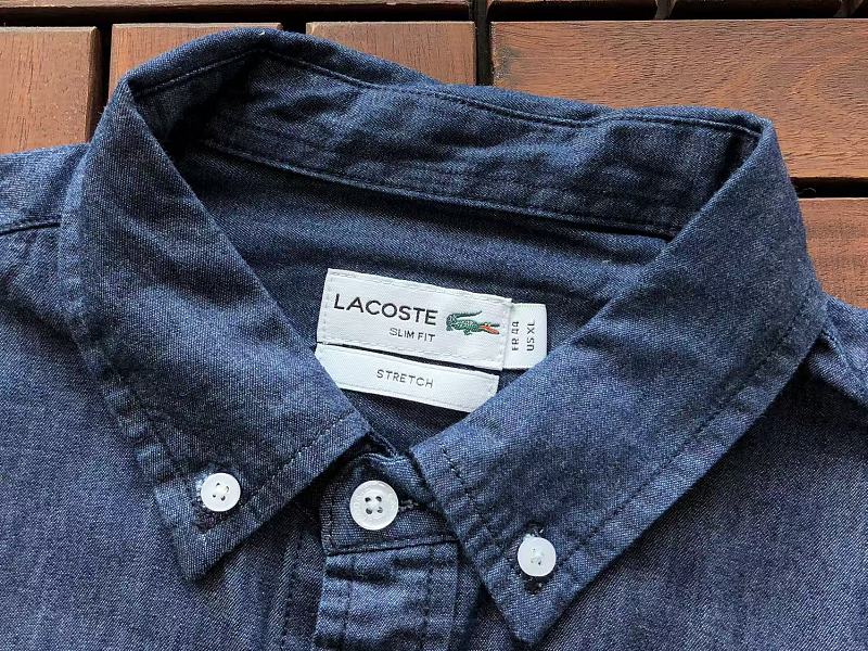 Lacoste Denim Long-Sleeve Button-Up Shirt