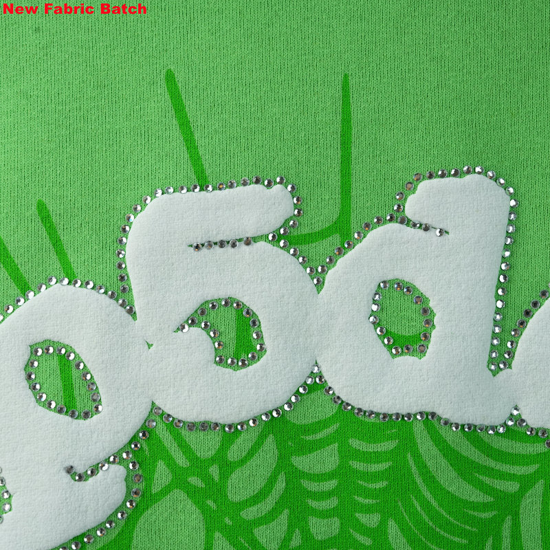 Sp5Der Web Hoodie Slime Green