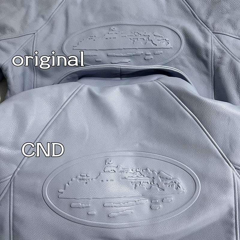 Casablanca Leather Jacket - Light Blue