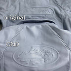 Casablanca Leather Jacket - Light Blue