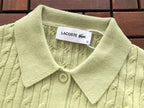 Lacoste Women's Pastel Cable-Knit Button Cardigan