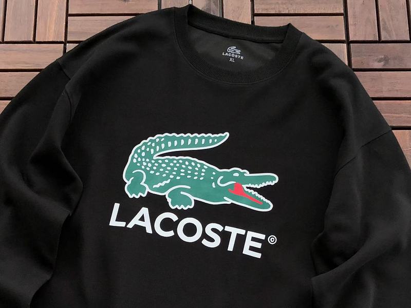 Lacoste Large Crocodile Graphic Crewneck Sweater