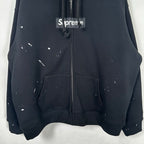 Supreme Paint Splatter Zip Hoodie
