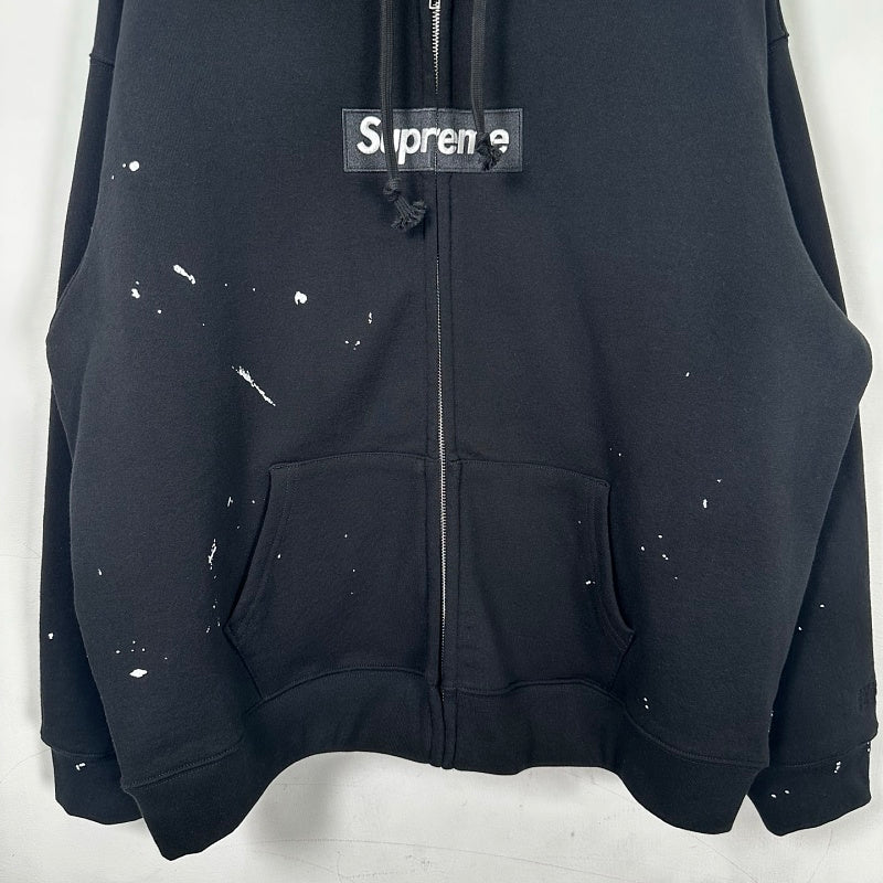 Supreme Paint Splatter Zip Hoodie