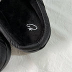 Quilted Slippers - Black