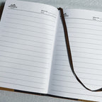 Hermès Leather Notebook - Orange/Gold