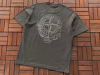 Grey White Compass Graphic Stone Island T-Shirt