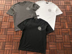 Grey White Compass Graphic Stone Island T-Shirt