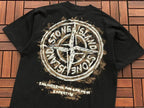 Black White Compass Graphic Stone Island T-Shirt