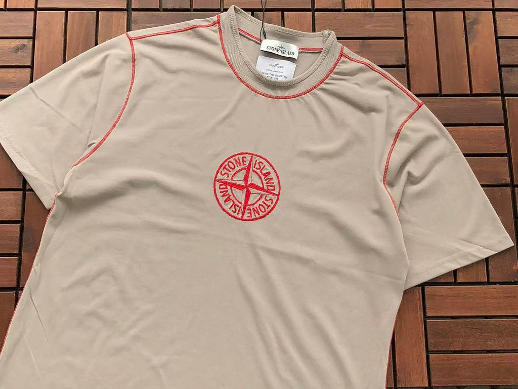 Black Red Compass Graphic Stone Island T-Shirt