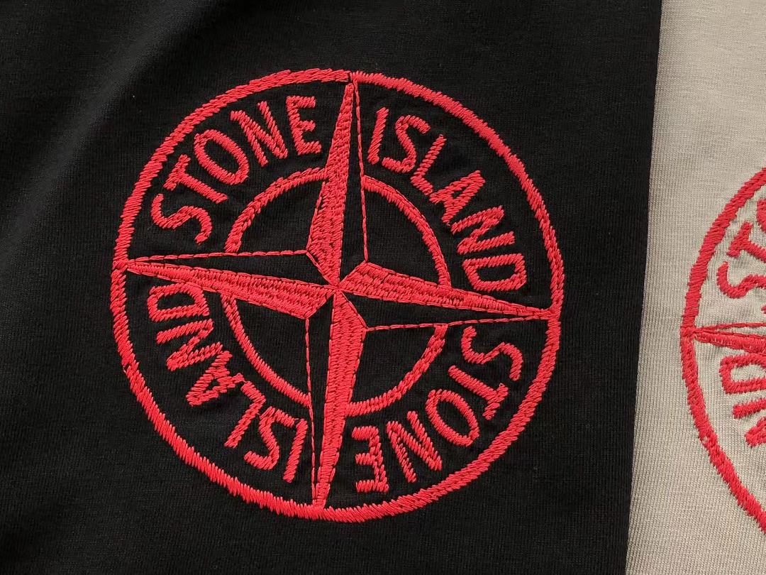 Black Red Compass Graphic Stone Island T-Shirt