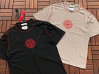 Black Red Compass Graphic Stone Island T-Shirt