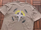 Navy Yellow Compass Graphic Stone Island T-Shirt