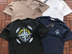Navy Yellow Compass Graphic Stone Island T-Shirt