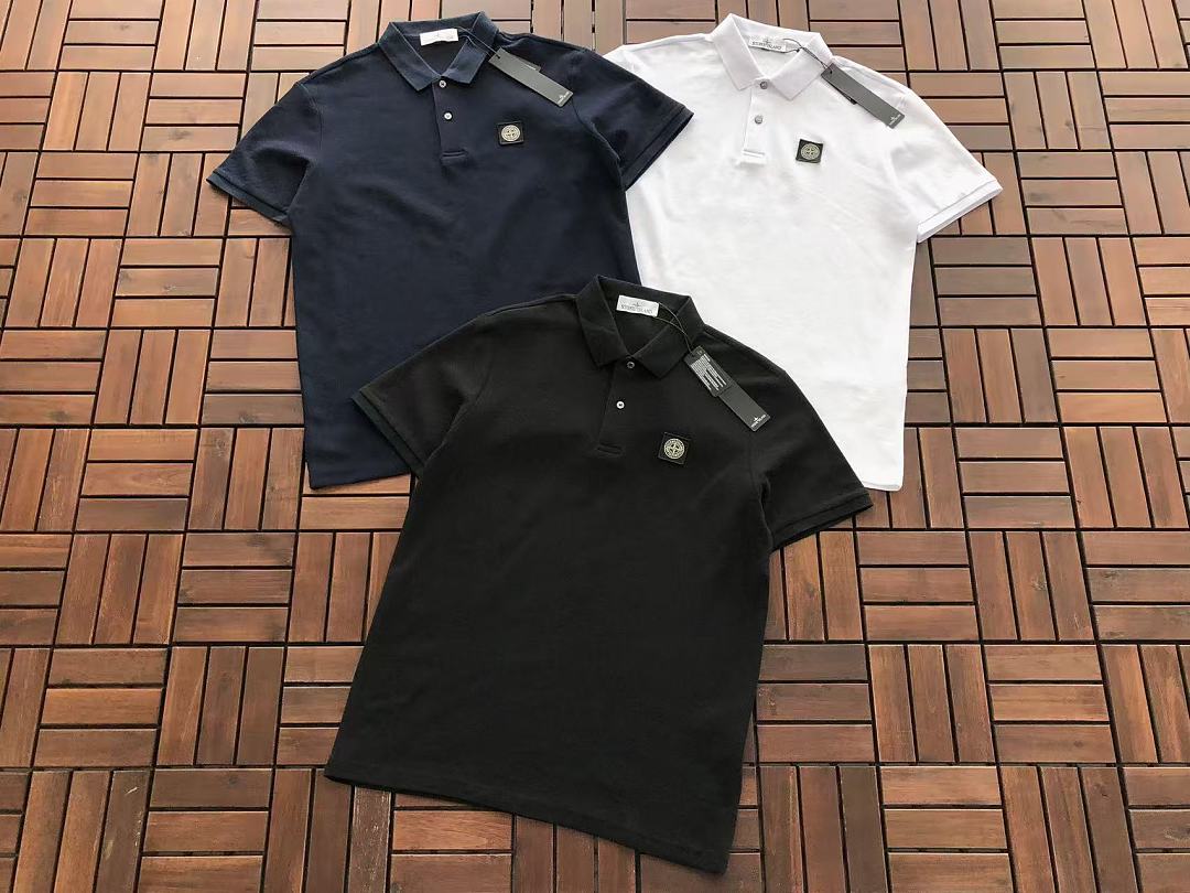 Black Stone Island Graphic T-Shirt