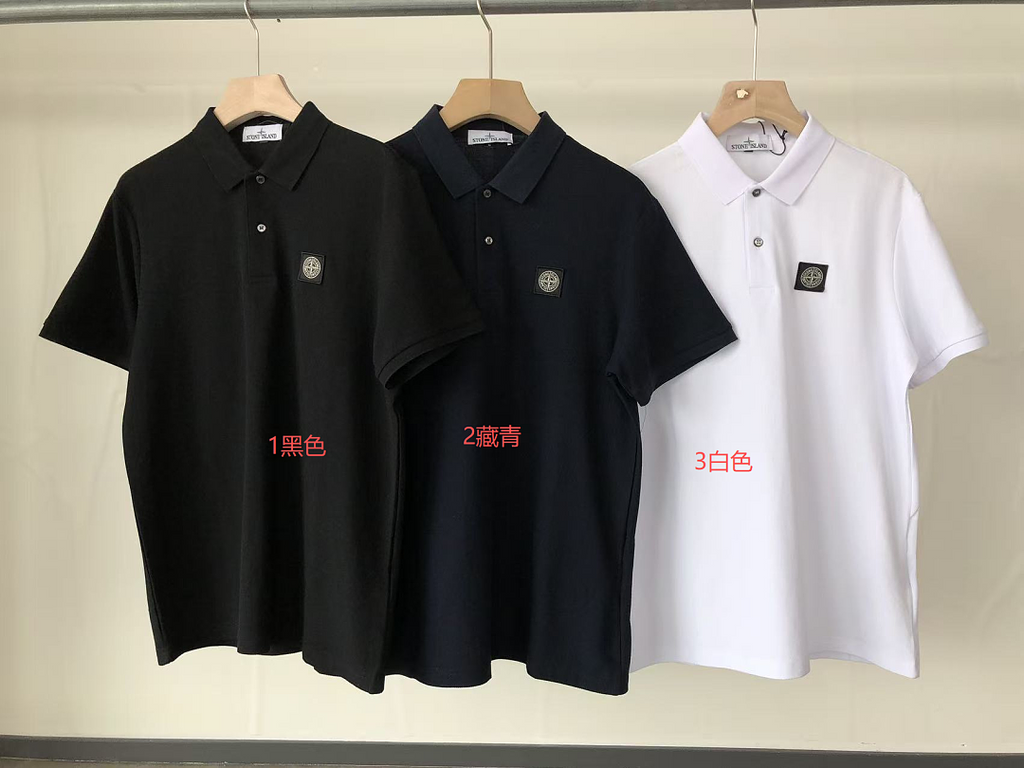Black Stone Island Graphic T-Shirt