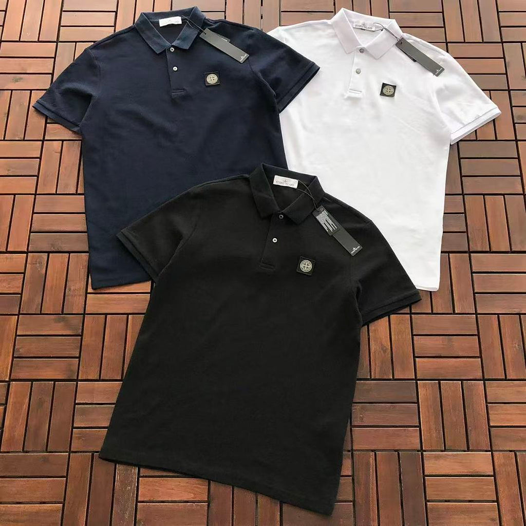 Black Stone Island Graphic T-Shirt