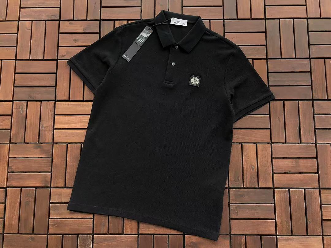 Black Stone Island Graphic T-Shirt