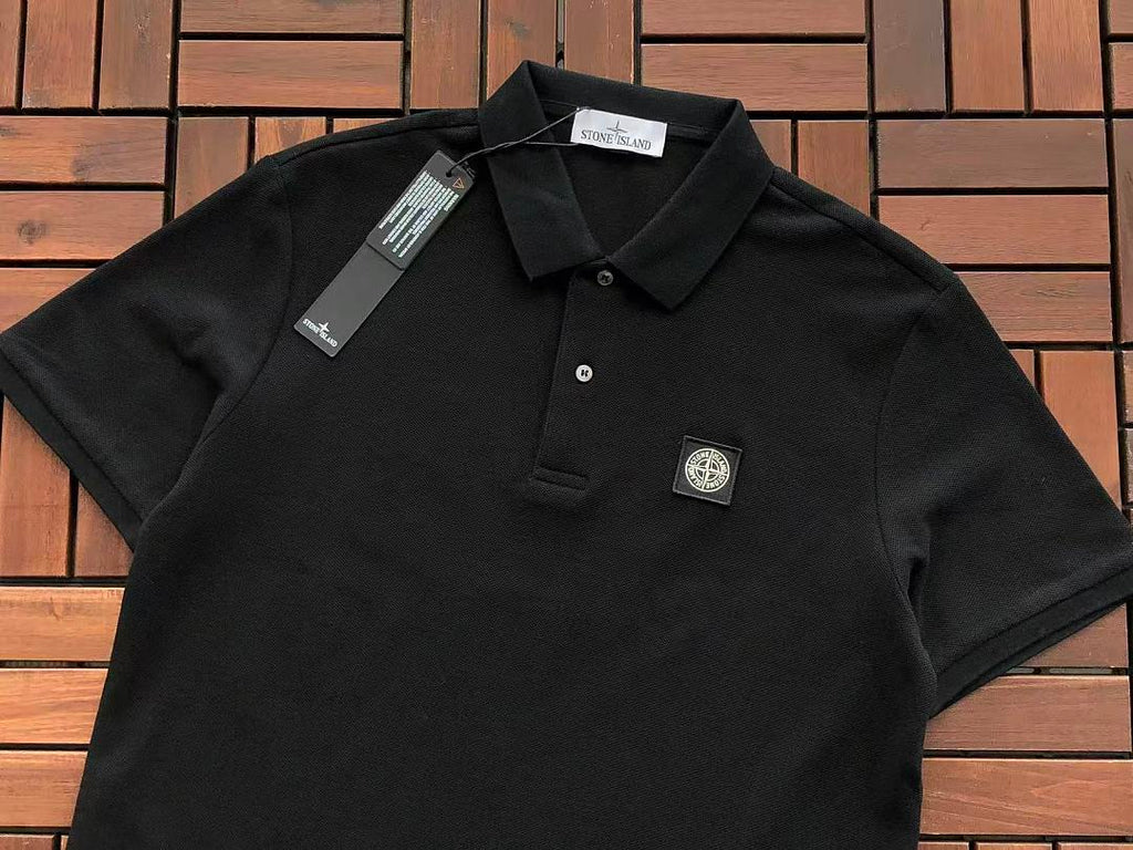 Black Stone Island Graphic T-Shirt
