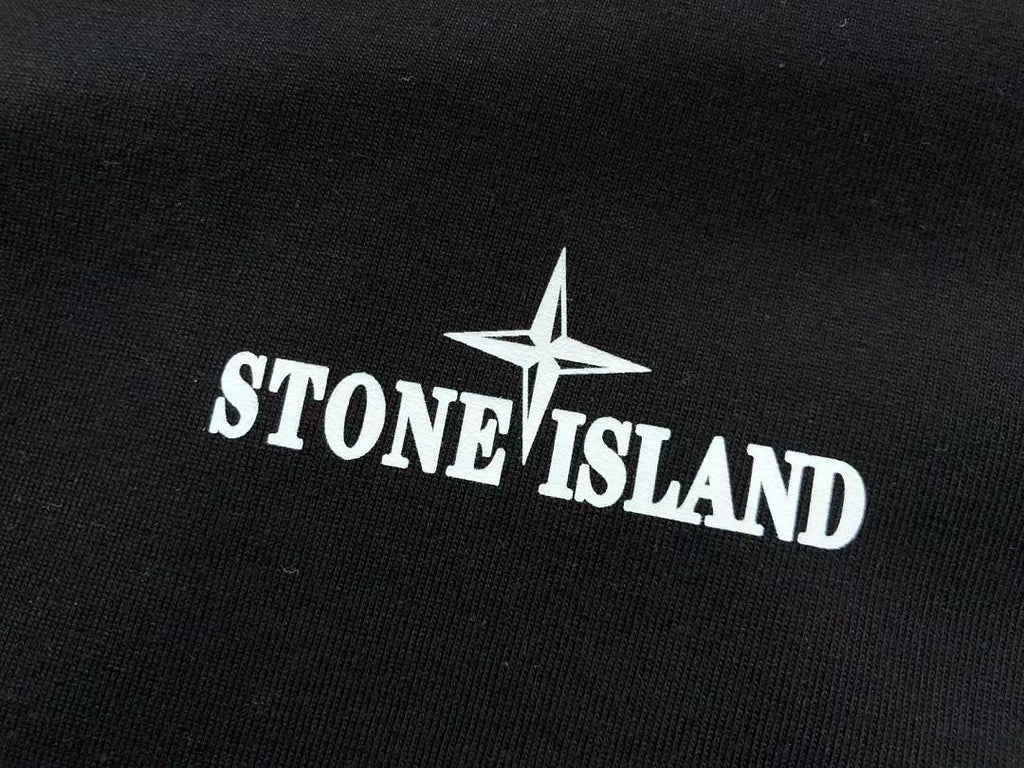 White Pink Circle Logo Stone Island T-Shirt