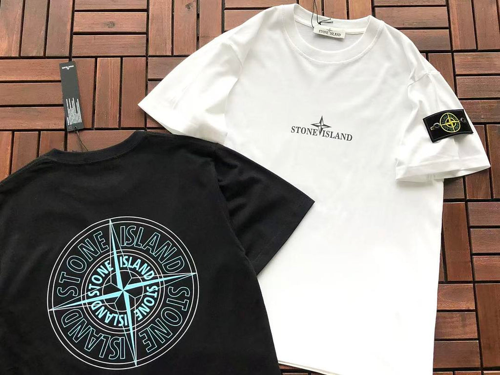 Stone Island Blue Compass Graphic T-Shirt