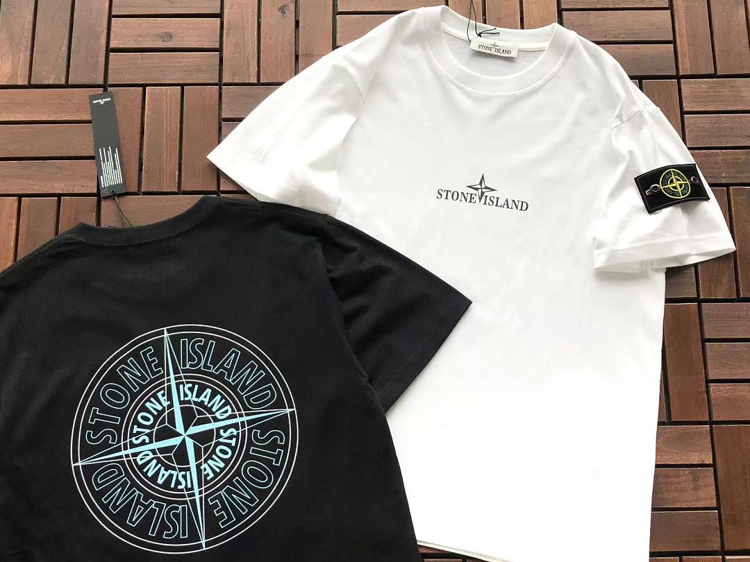 Stone Island Blue Compass Graphic T-Shirt