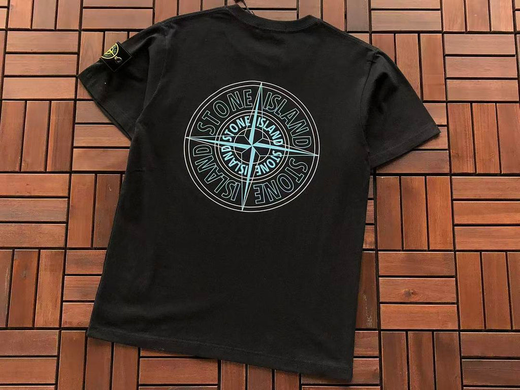 Stone Island Blue Compass Graphic T-Shirt