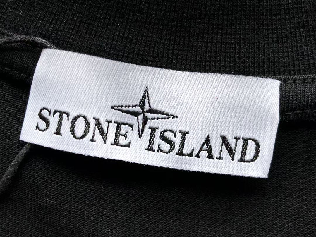 White Black Badge Stone Island T-Shirt