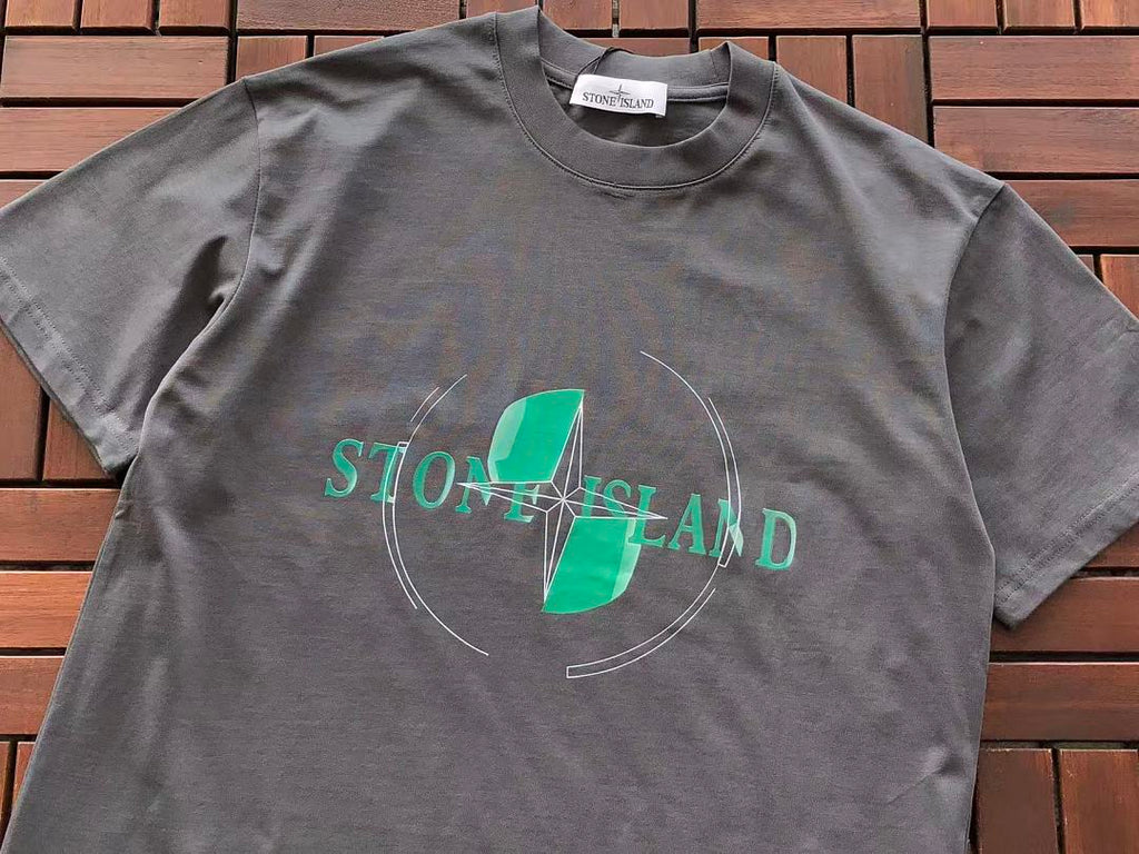 Green Globe Graphic Stone Island T-Shirt